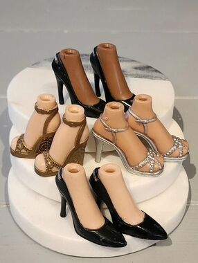 MGA Bratz G1 Shoes For Yasmin Sasha Cloe Feet Pumps High Heel Lot Of 4 Sets